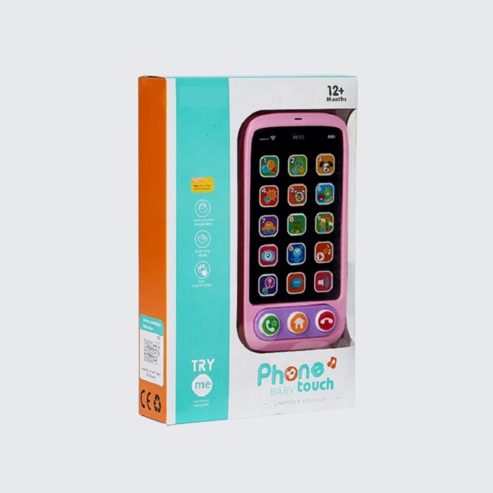 Child's Interactive My First Own Cell Phone - Play to learn - Christmas (PINK)